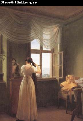 Georg Friedrich Kersting Woman before a Mirror (mk10)